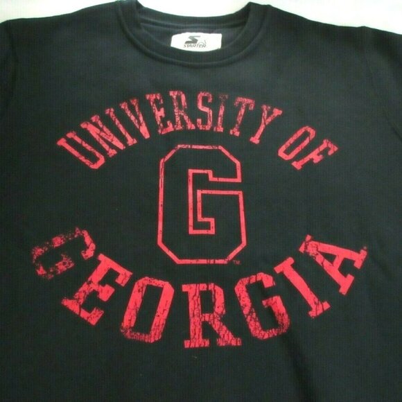 COPY - Starter Georgia Bulldogs NCAA College Vault Crew Neck Sweatshirt L/XL NWT - Picture 2 of 4